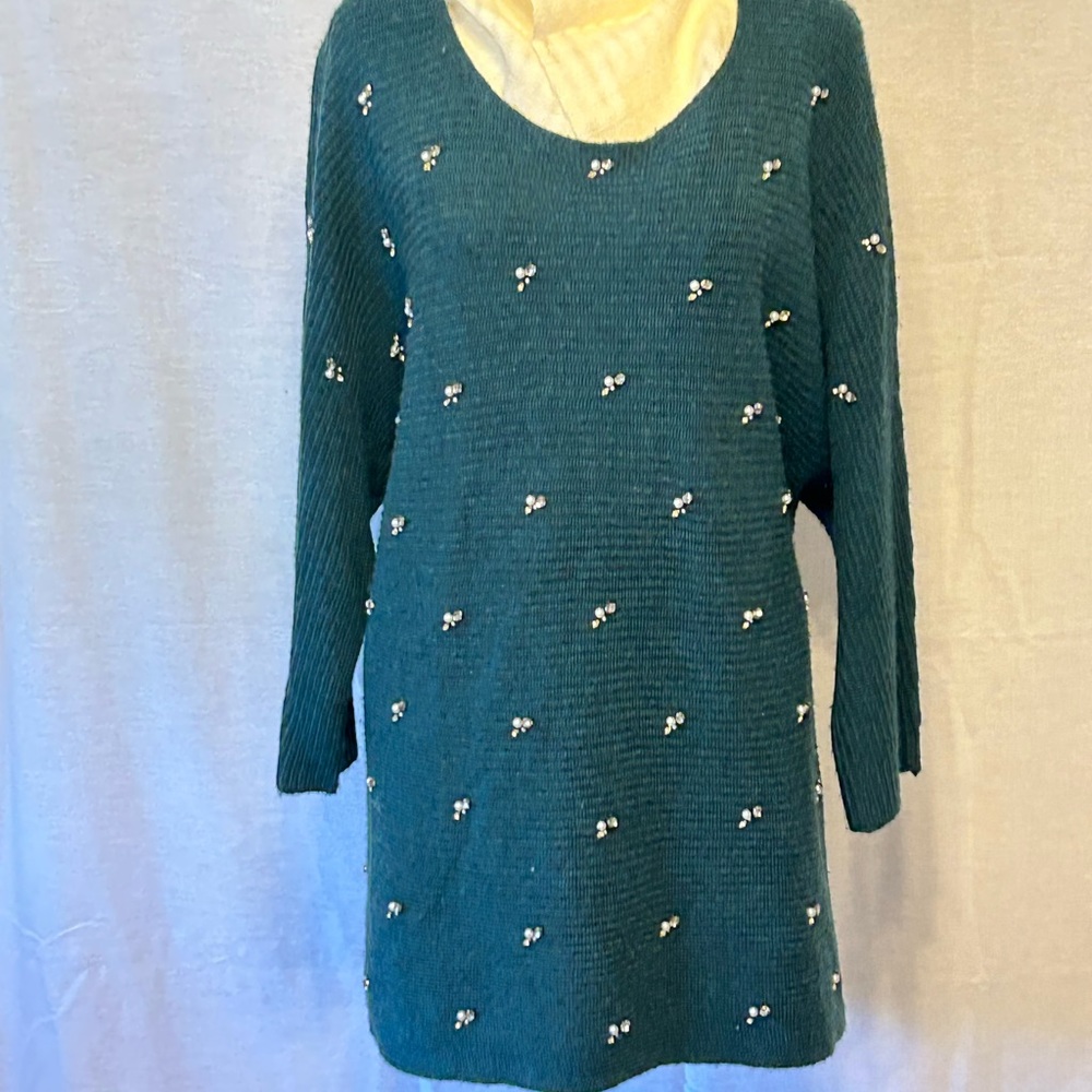 Lane Bryant pine green sweater